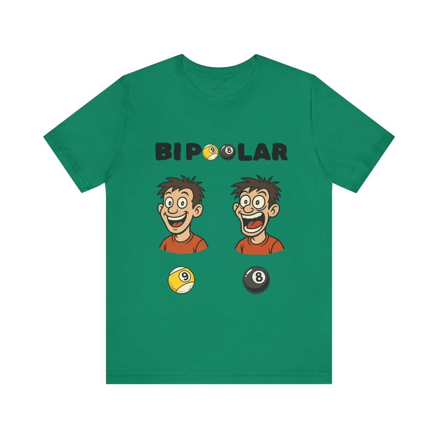 Bi-Poolar Funny Billiard Tee | Funny Pool T-shirt