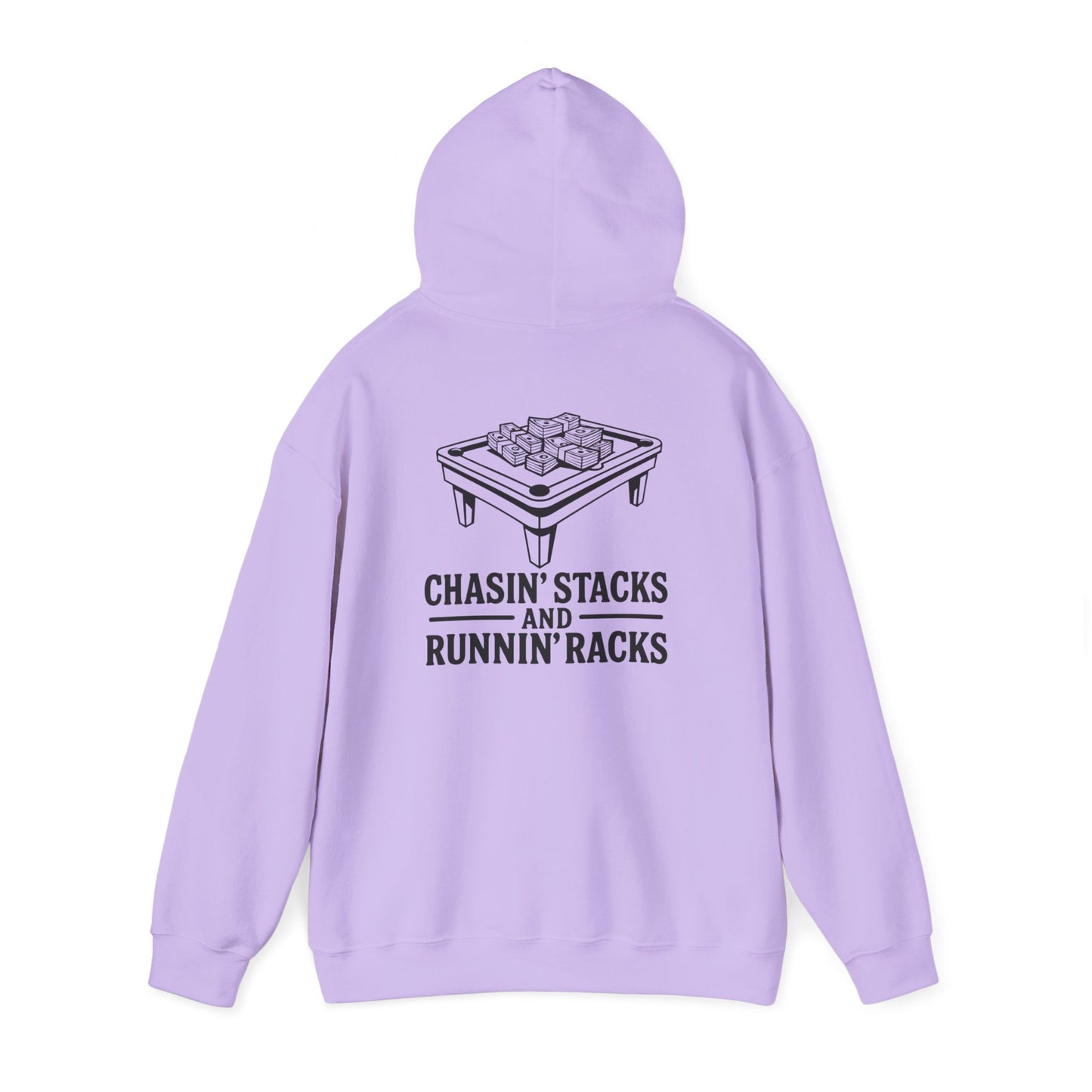 Chasin' Stacks Hoodie, Perfect Gift for Billiards Lovers, Casual Wear, Game Night Attire, Unisex Heavy Blend Sweatshirt