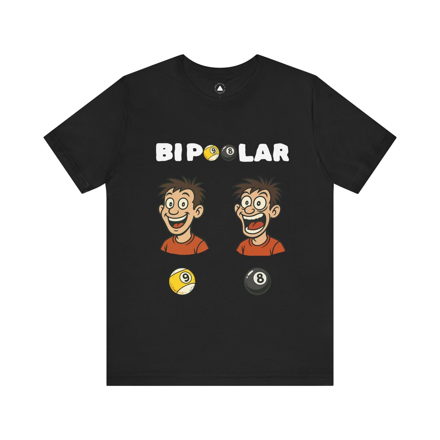 Bi-Poolar Funny Billiard Tee | Funny Pool T-shirt