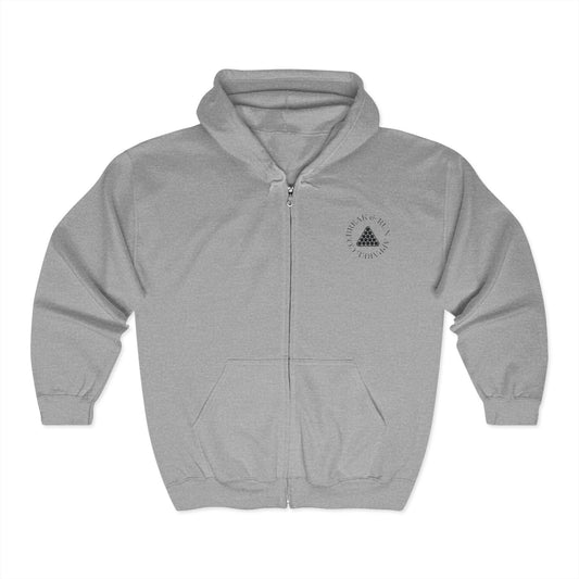 Chasin' Stacks and Runnin' Racks heavy Full Zip Hoodie - Cozy Leisurewear, Gift for Him/Her, Streetwear, Cool Casual Look