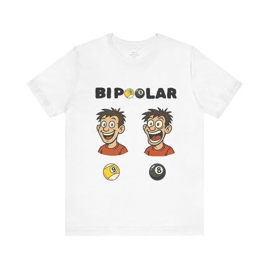Bi-Poolar Funny Billiard Tee | Funny Pool T-shirt